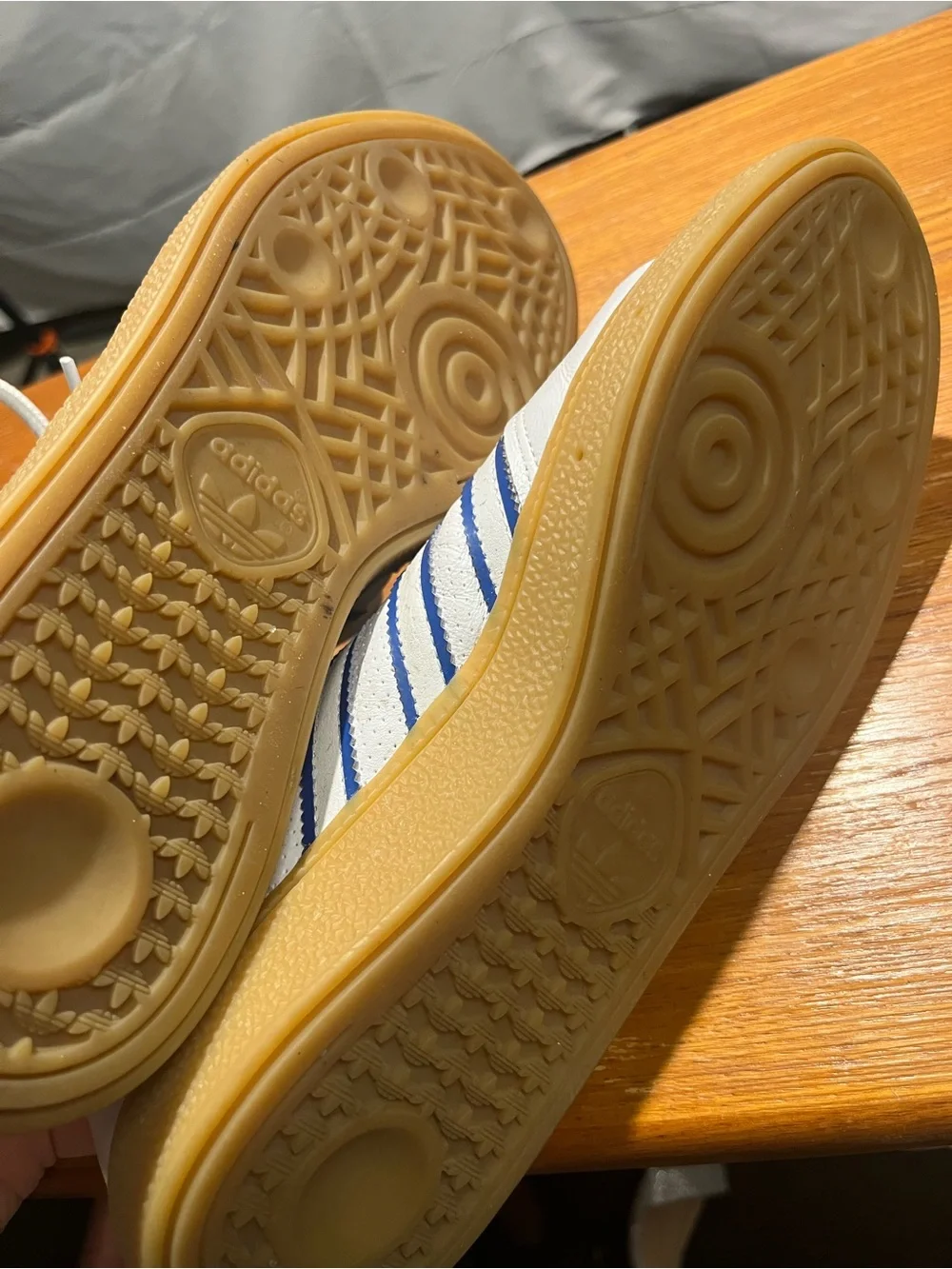 adidas Handball Spezial 'White Blue Gum' Men’s Classic Retro Sneakers US 6 1/2